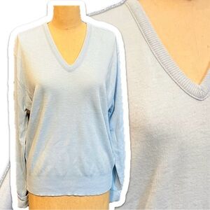 VINTAGE Knights Bridge fine knit sweater classic timeless v-neck lightweight 80s